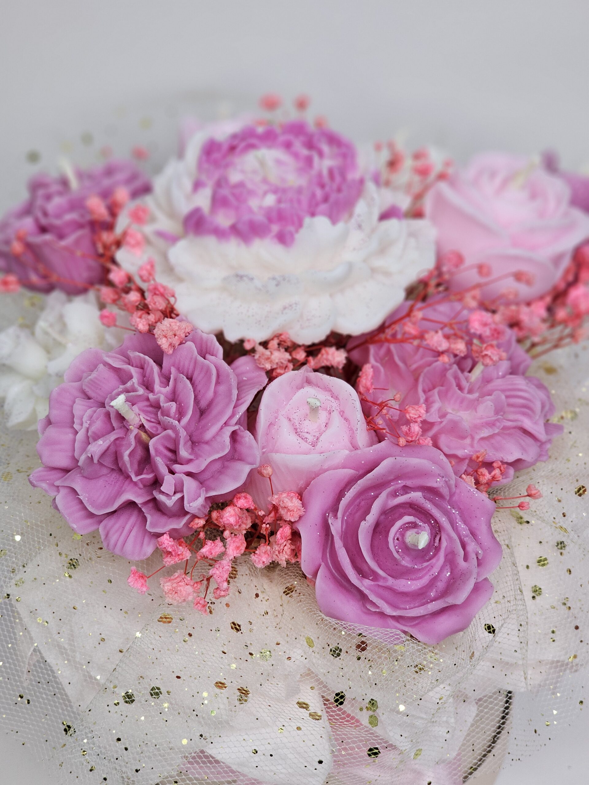 Blush Harmony Candle Bouquet - Image 2